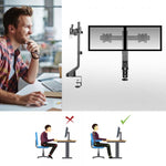 ACT AC8322 supporto da tavolo per Tv a schermo piatto 81,3 cm (32") Morsa/Bullone di ancoraggio Nero