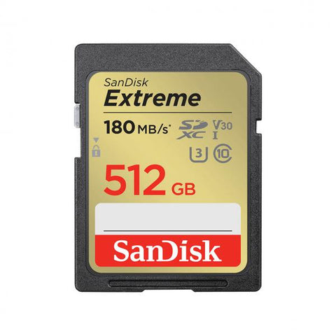 SanDisk Extreme 512 GB SDXC UHS-I Classe 10