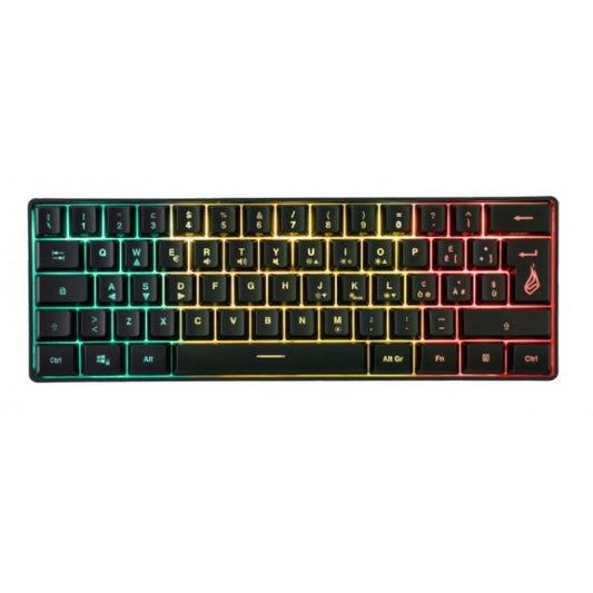 SUREFIRE KINGPIN X1 60 RGB TASTIERA GAMING USB RGB MULTIMEDIALE 25 TASTI ANTI GOSTING LAYOUT ITALIANO