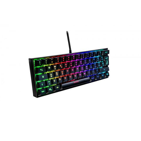 SUREFIRE KINGPIN M1 TASTIERA MECCANICA GAMING RGB USB PICCOLA E COMPATTA TASTI ANTI GHOSTING LAYOUT ITALIANO NERO