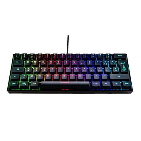 SUREFIRE KINGPIN M1 TASTIERA MECCANICA GAMING RGB USB PICCOLA E COMPATTA TASTI ANTI GHOSTING LAYOUT ITALIANO NERO