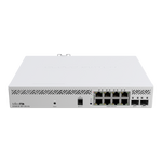 Mikrotik CSS610-8P-2S+IN switch di rete Gestito Gigabit Ethernet [10/100/1000] Supporto Power over Ethernet [PoE] Bianco (MikroTik CSS610 Gigabit PoE SFP+ Network Switch - CSS610-8P-2S+IN)