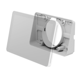 Logitech Tap Scheduler Angle Mount (Logitech - Mounting kit [angle plinth, reversible interface] - 14? viewing angle - for meeting room scheduling system - off-white - wall-mountable)