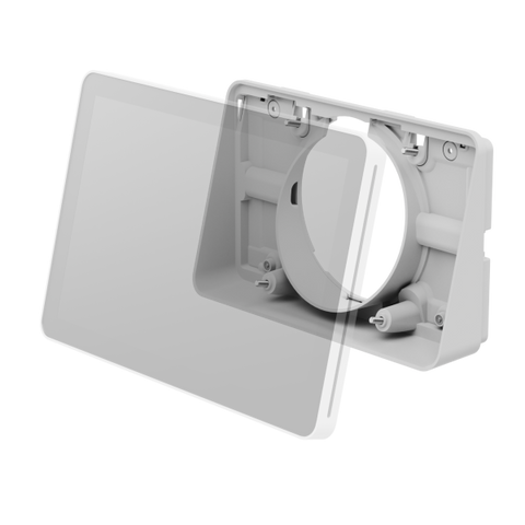 Logitech Tap Scheduler Angle Mount (Logitech - Mounting kit [angle plinth, reversible interface] - 14? viewing angle - for meeting room scheduling system - off-white - wall-mountable)