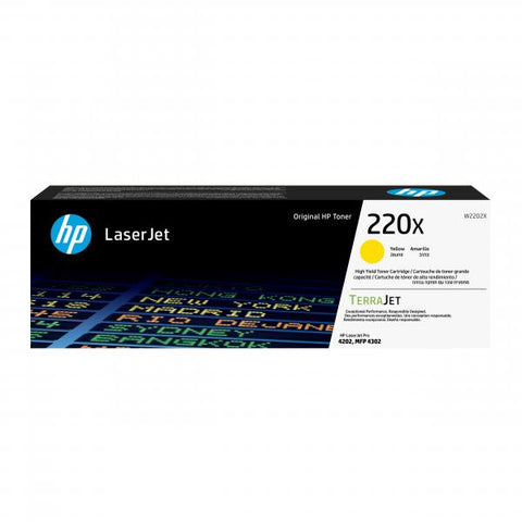HP Cartuccia toner originale giallo LaserJet 220X (HP 220X YELLOW ORIGINAL - LASERJET TONER CARTRID)