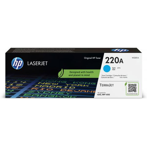 HP Cartuccia toner originale ciano LaserJet 220A (Toner HP 220A / W2201A Cyan)