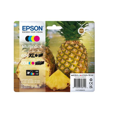 Epson 604XL cartuccia d'inchiostro 4 pz Originale Resa elevata (XL) Nero, Ciano, Magenta, Giallo