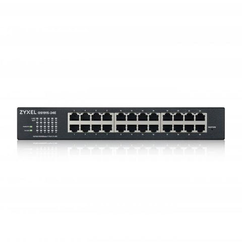 Zyxel GS1915-24E Gestito L2 Gigabit Ethernet [10/100/1000] 1U Nero (Zyxel GS1915 Series GS1915-24E - Switch - compatibile con NebulaFLEX - intelligente - 24 x 10/100/1000 - desktop, montaggio a paret