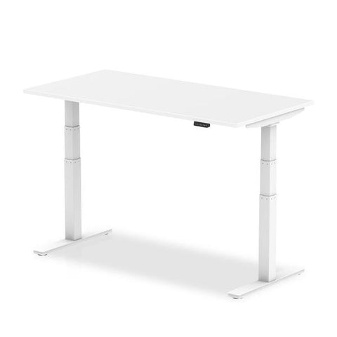 Dynamic Air Bianco (Dynamic Air 1600 x 800mm Height Adjustable Desk White Top White Leg HA01031 DD)
