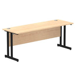 Dynamic MI003250 scrivania (Impulse 1800 x 600mm Straight Desk Maple Top Black Cantilever Leg MI003250 DD)