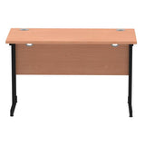 Dynamic MI003196 scrivania (Impulse 1200 x 600mm Straight Desk Beech Top Black Cantilever Leg MI003196 DD)