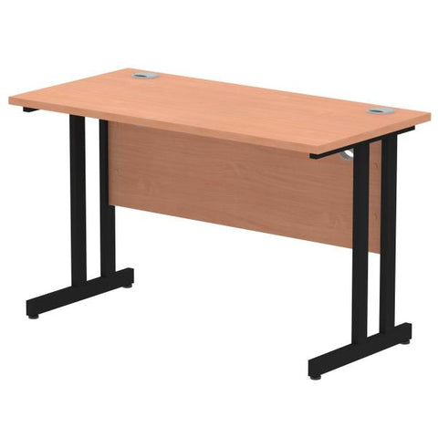 Dynamic MI003196 scrivania (Impulse 1200 x 600mm Straight Desk Beech Top Black Cantilever Leg MI003196 DD)