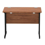 Dynamic I004302 scrivania (Impulse 1000 x 600mm Straight Desk Walnut Top Black Cantilever Leg I004302 DD)