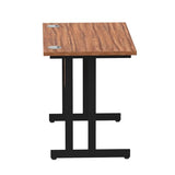Dynamic I004302 scrivania (Impulse 1000 x 600mm Straight Desk Walnut Top Black Cantilever Leg I004302 DD)