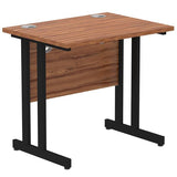 Dynamic MI003281 scrivania (Impulse 800 x 600mm Straight Desk Walnut Top Black Cantilever Leg MI003281 DD)
