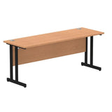Dynamic MI003310 scrivania (Impulse 1800 x 600mm Straight Desk Oak Top Black Cantilever Leg MI003310 DD)