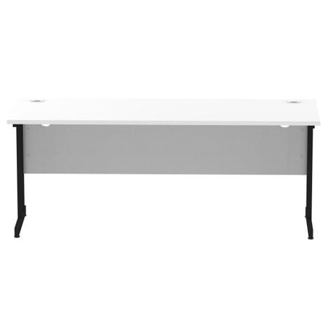 Dynamic MI003340 scrivania (Impulse 1800 x 600mm Straight Desk White Top Black Cantilever Leg MI003340 DD)