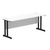 Dynamic MI003340 scrivania (Impulse 1800 x 600mm Straight Desk White Top Black Cantilever Leg MI003340 DD)