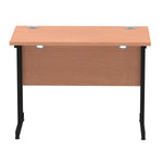 Dynamic I004299 scrivania (Impulse 1000 x 600mm Straight Desk Beech Top Black Cantilever Leg I004299 DD)