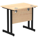 Dynamic MI003251 scrivania (Impulse 800 x 600mm Straight Desk Maple Top Black Cantilever Leg MI003251 DD)