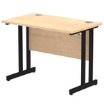 Dynamic I004300 scrivania (Impulse 1000 x 600mm Straight Desk Maple Top Black Cantilever Leg I004300 DD)