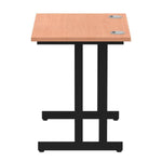 Dynamic MI003221 scrivania (Impulse 800 x 600mm Straight Desk Beech Top Black Cantilever Leg MI003221 DD)