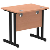 Dynamic MI003221 scrivania (Impulse 800 x 600mm Straight Desk Beech Top Black Cantilever Leg MI003221 DD)