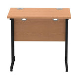 Dynamic MI003311 scrivania (Impulse 800 x 600mm Straight Desk Oak Top Black Cantilever Leg MI003311 DD)