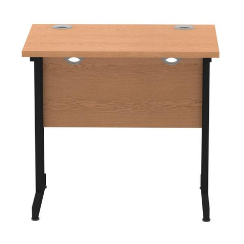 Dynamic MI003311 scrivania (Impulse 800 x 600mm Straight Desk Oak Top Black Cantilever Leg MI003311 DD)
