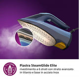 PHILIPS DST8020/20 AZUR SERE 8000 FERRO DA STIRO A VAPORE 3.000 W COLPO VAPORE 240GR CAPACITAì 300 ML PIASTRA STEAMGLIDE ELITE BLU