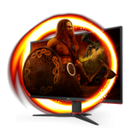 AOC G2 Q27G2E/BK Monitor PC 68,6 cm [27] 2560 x 1440 Pixel Quad HD Nero, Rosso (AOC LED-sk?rm - 27)