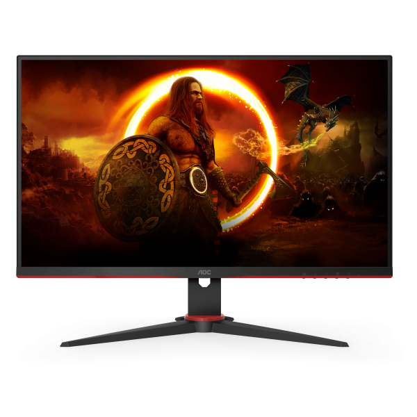 AOC G2 Q27G2E/BK Monitor PC 68,6 cm [27] 2560 x 1440 Pixel Quad HD Nero, Rosso (AOC LED-sk?rm - 27)