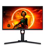 AOC G3 25G3ZM/BK Monitor PC 62,2 cm (24.5") 1920 x 1080 Pixel Full HD Nero, Rosso