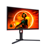AOC G3 25G3ZM/BK Monitor PC 62,2 cm (24.5") 1920 x 1080 Pixel Full HD Nero, Rosso