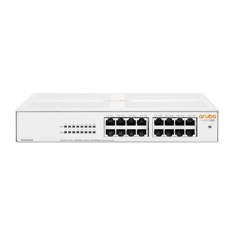 HPE Aruba Networking Aruba Instant On 1430 16G Non gestito L2 Gigabit Ethernet [10/100/1000] 1U Bianco (ARUBA ION 1430 16G SWITCH - )
