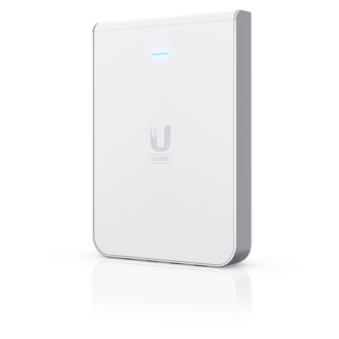 UBIQUITI U6-IW AP UNIFI U6 ACCESS POINT IN-WALL WI-FI 6 2.4 GHz 573,5 Mbit/s 5 GHz 4,8 Mbit/s PoE