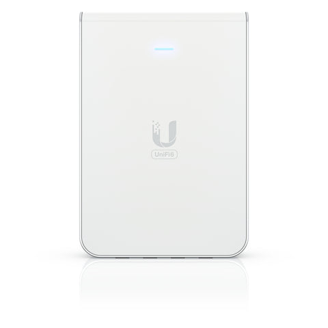 UBIQUITI U6-IW AP UNIFI U6 ACCESS POINT IN-WALL WI-FI 6 2.4 GHz 573,5 Mbit/s 5 GHz 4,8 Mbit/s PoE