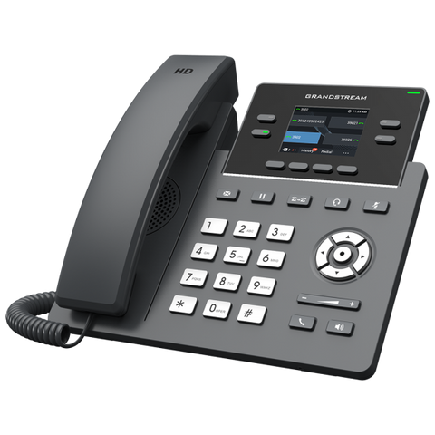 Grandstream Networks GRP2612G telefono IP Nero 4 linee LCD