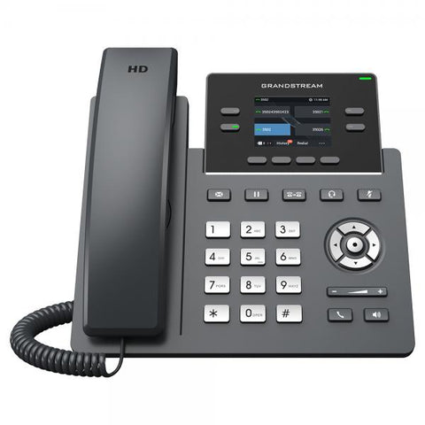 Grandstream Networks GRP2612G telefono IP Nero 4 linee LCD