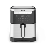 Tefal Easy Fry & Grill EY801D 6,5 L Indipendente 1650 W Friggitrice ad aria calda Nero, Acciaio inossidabile
