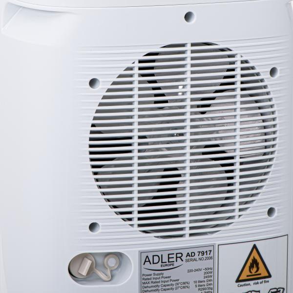 Adler AD 7917 deumidificatore 2,2 L 45 dB 200 W Bianco