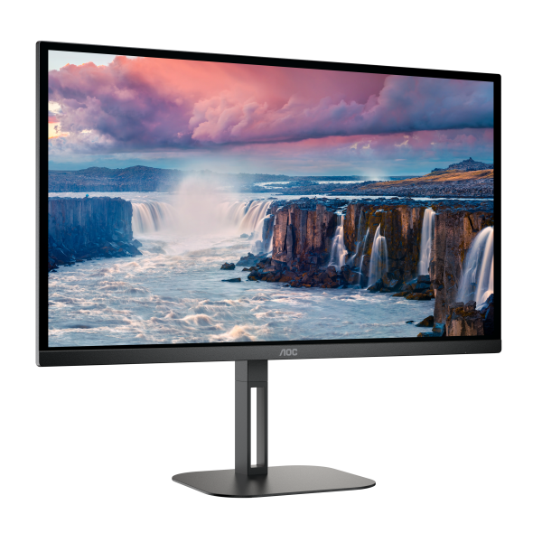 AOC V5 Q27V5N/BK Monitor PC 68,6 cm [27] 2560 x 1440 Pixel Quad HD LED Nero (AOC Value-line Q27V5N/BK - V5 series - monitor a LED - 27 - 2560 x 1440 QHD @ 75 Hz - VA - 300 cd/m? - 4000:1 - 4 ms - 2xH