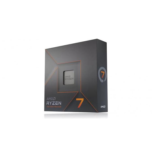 AMD Ryzen 7 7700X processore 4,5 GHz 32 MB L3 Scatola (AMD Ryzen 7 7700X CPU, AM5, 4.5GHz [5.4 Turbo], 8-Core, 105W [142W Turbo], 40MB Cache, 5nm, 7th Gen, Radeon Graphics, NO HEATSINK/FAN)