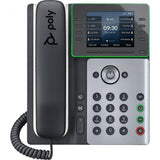 POLY Edge E300 telefono IP Nero, Argento 8 linee LCD