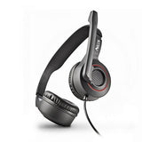 NGS MSX10 PRO CUFFIE ON-EAR CON MICROFONO FLESSIBILE CONESSIONE JACK DA 3.5MM E DOPPIO ADATTATORE JACK PER PC 20 HZ LARGE NERO