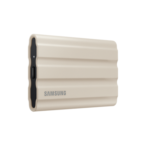 Samsung MU-PE1T0K/WW unit esterna a stato solido 1 TB USB tipo-C 3.2 Gen 2 [3.1 Gen 2] Beige (Samsung SSD Portable T7 Shield 1TB Beige Retail [N])