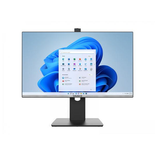 ALL IN ONE YASHI QUANTUM S AY62425 24'' I3-10100 8GB 256GB SSD TASTIERA E MOUSE W11P BLACK PIVOT ^
