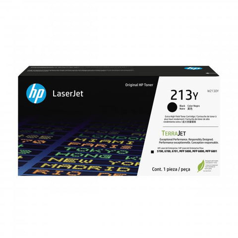 HP Cartuccia toner originale nero ad altissima capacit LaserJet 213Y (HP 213Y BLK ORIGINAL LASERJET TONER)