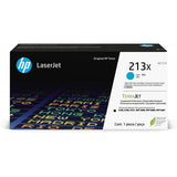 HP 213X TONER CIANO ALTA RESA PER COLOR LASERJET 5700, 5800, 6700, 6701, 6800, 6801, X55745, X58045, X654, X677 6.000 PAGINE
