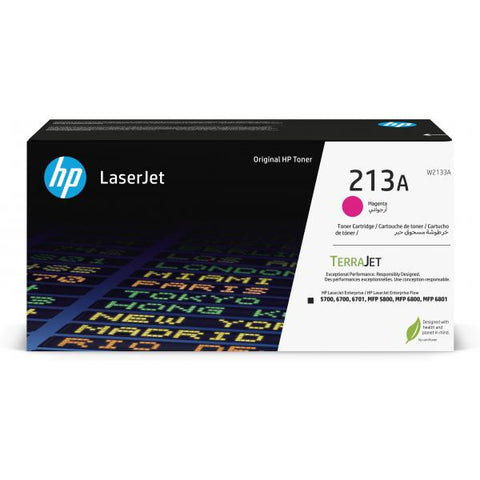 HP Cartuccia toner originale magenta LaserJet 213A (HP 213A - Magenta - original - LaserJet - toner cartridge [W2133A] - for Color LaserJet Enterprise 5700dn, 6700dn, MFP 5800dn, MFP 6800dn)